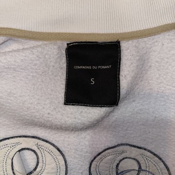 Compagnie Du Ponant Full Zip Yacht Club Nautical White Jacket Embroidery Sz S - Picture 6 of 12